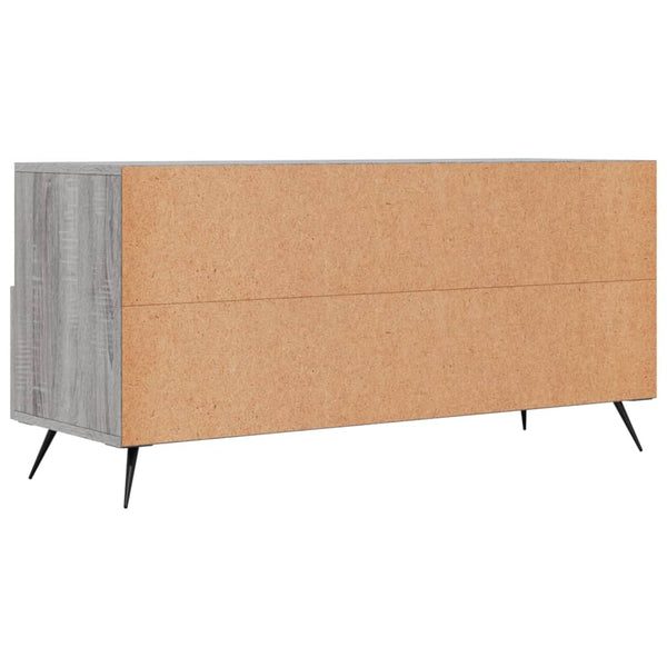 Graues TV-Möbel Brennen 102x36x50cm (Holz)