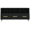 Schwarzes TV-Möbel Dumtru 102x36x50cm (Holz)