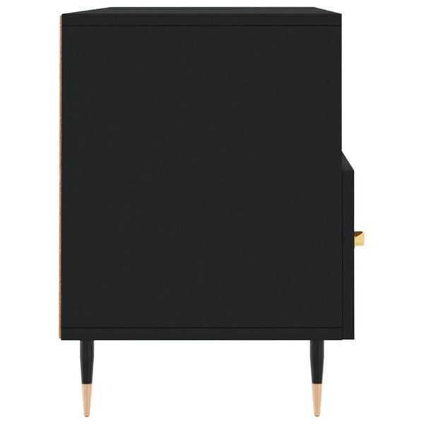 Schwarzes TV-Möbel Dumtru 102x36x50cm (Holz)