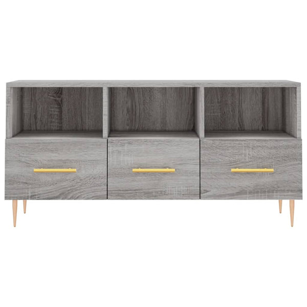 Graues TV-Möbel Rusica 102x36x50cm (Holz)