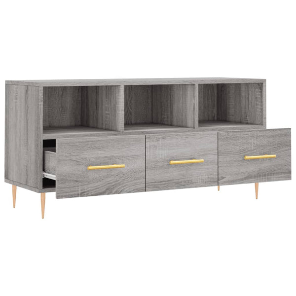 Graues TV-Möbel Rusica 102x36x50cm (Holz)