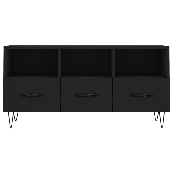 Musta tv-taso Obrenca 102x36x50cm (puinen)