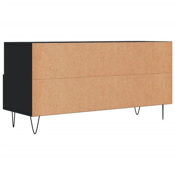 Musta tv-taso Obrenca 102x36x50cm (puinen)