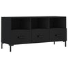 Schwarzer TV-Schrank Iesanu 102x36x50cm (Holz)