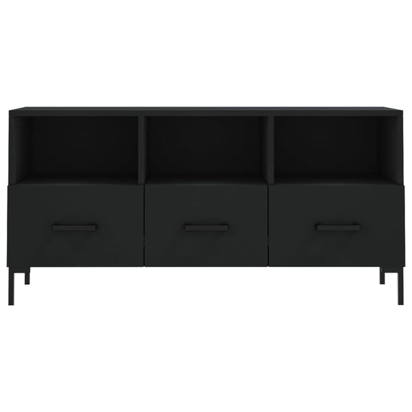 Schwarzer TV-Schrank Iesanu 102x36x50cm (Holz)