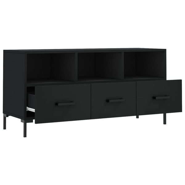Schwarzer TV-Schrank Iesanu 102x36x50cm (Holz)