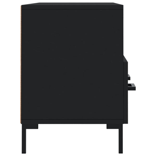 Schwarzer TV-Schrank Iesanu 102x36x50cm (Holz)