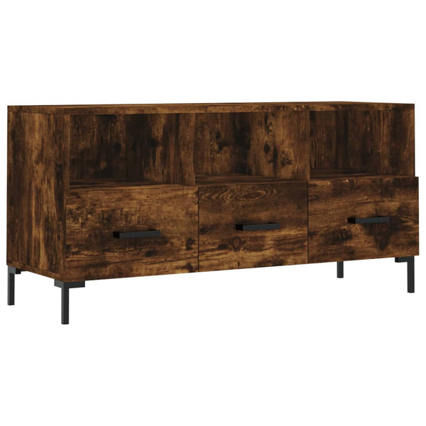 Räuchereiche TV-Möbel Iesanu 102x36x50cm (Holz)