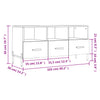 Sonoma Eiche TV-Möbel Liliana 102x36x50cm (Holz)