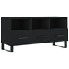 Schwarzer TV-Schrank Cimpeana 102x36x50cm (Holz)