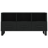 Schwarzer TV-Schrank Cimpeana 102x36x50cm (Holz)