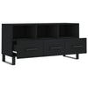 Schwarzer TV-Schrank Cimpeana 102x36x50cm (Holz)