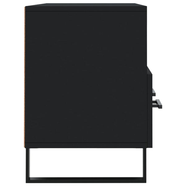 Schwarzer TV-Schrank Cimpeana 102x36x50cm (Holz)