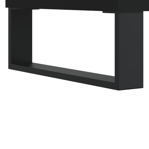 Schwarzer TV-Schrank Cimpeana 102x36x50cm (Holz)