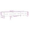 Schwarzes TV-Möbel Adriam 150x36x30cm (Holz)