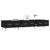 Schwarzes TV-Möbel Adriam 150x36x30cm (Holz)