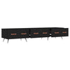 Schwarzes TV-Möbel Adriam 150x36x30cm (Holz)