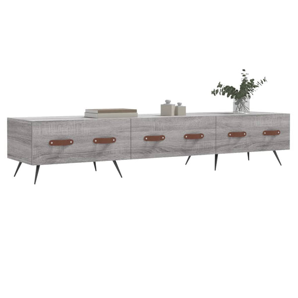 Graues TV-Möbel Adriam 150x36x30cm (Holz)