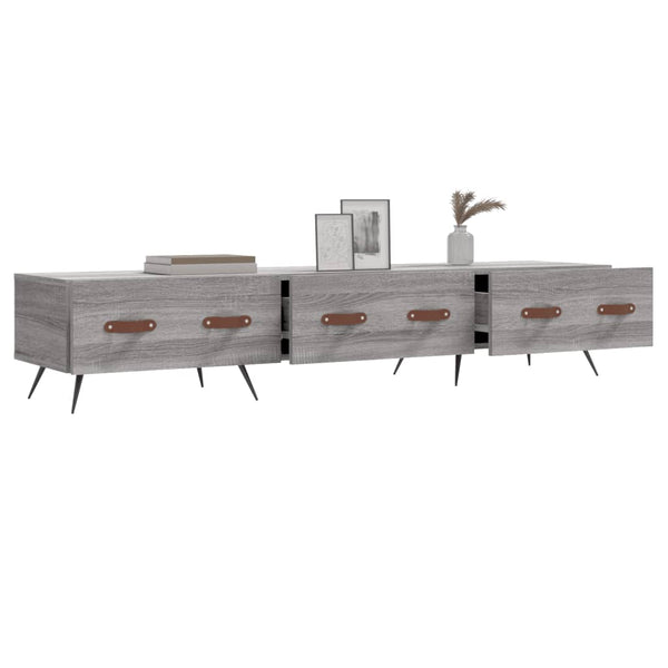 Graues TV-Möbel Adriam 150x36x30cm (Holz)