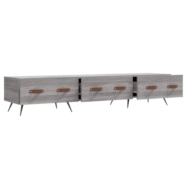 Graues TV-Möbel Adriam 150x36x30cm (Holz)
