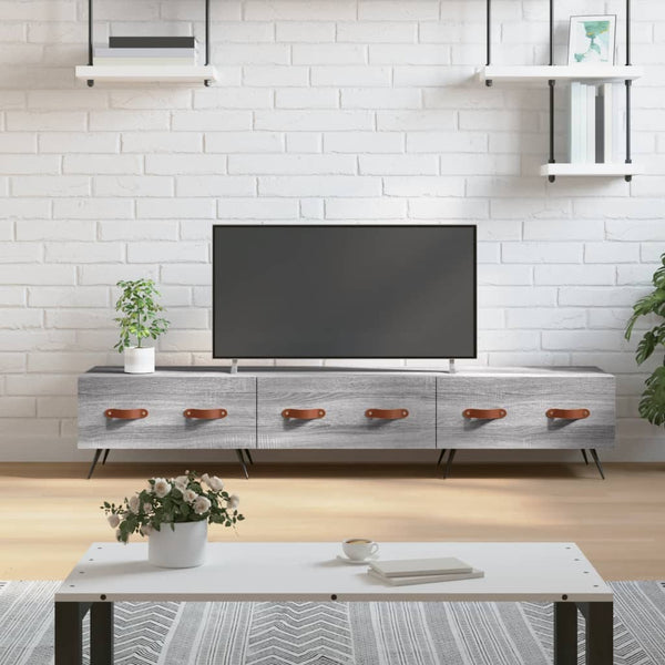 Graues TV-Möbel Adriam 150x36x30cm (Holz)