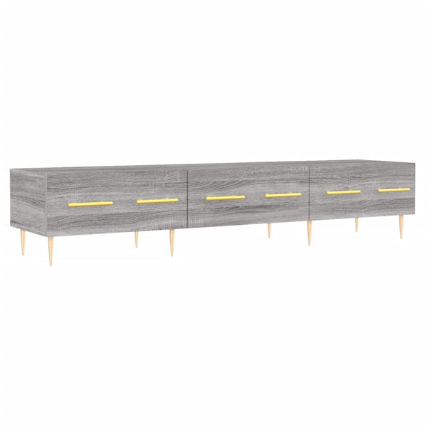Grauer TV-Schrank Ben 150x36x30cm (Holz)