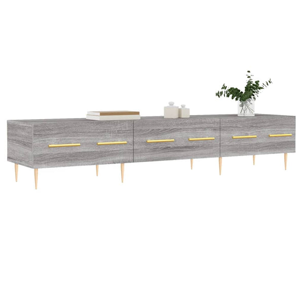 Grauer TV-Schrank Ben 150x36x30cm (Holz)