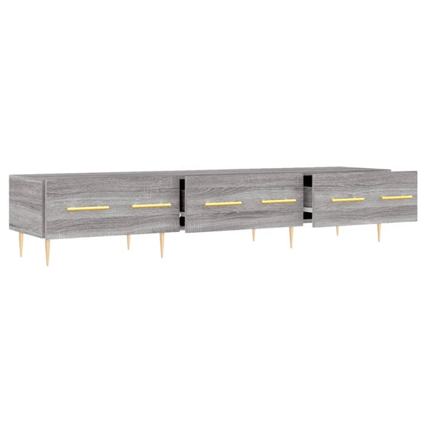 Grauer TV-Schrank Ben 150x36x30cm (Holz)