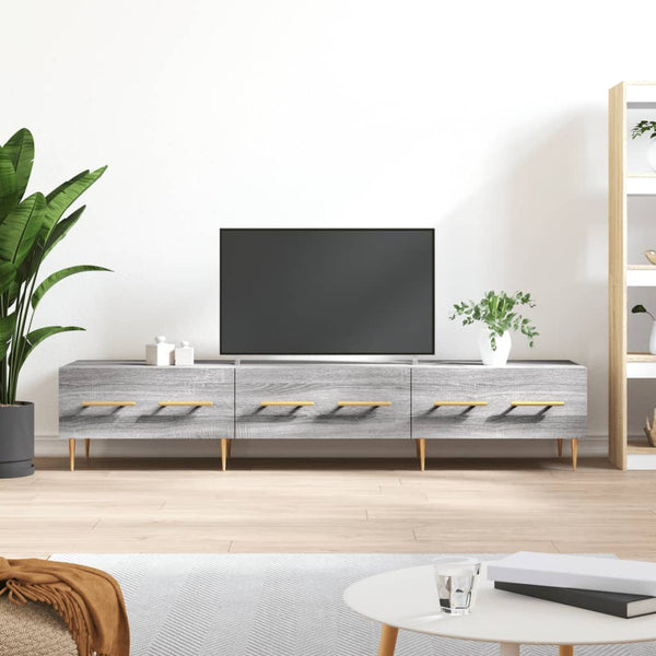 Grauer TV-Schrank Ben 150x36x30cm (Holz)