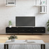 Schwarzes TV-Möbel Grigoriana 150x36x30cm (Holz)