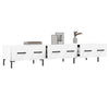Weißes TV-Lowboard Debbi 150x36x30cm (Holz)