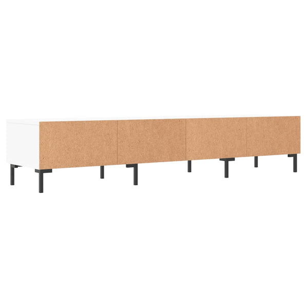 Weißes TV-Lowboard Debbi 150x36x30cm (Holz)