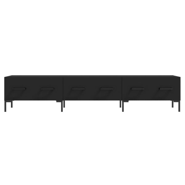 Schwarzes TV-Board Debbi 150x36x30cm (Holz)
