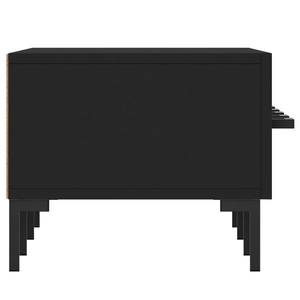 Schwarzes TV-Board Debbi 150x36x30cm (Holz)