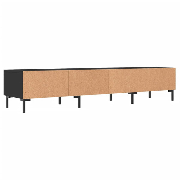 Schwarzes TV-Board Debbi 150x36x30cm (Holz)