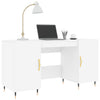 Weißer Schreibtisch Jerrie 140x50x75cm (Holz)