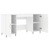 Weißer Schreibtisch Jerrie 140x50x75cm (Holz)