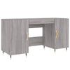 Grauer Schreibtisch Jerrie 140x50x75cm (Holz)