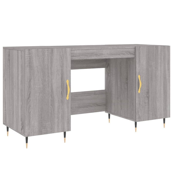 Grauer Schreibtisch Jerrie 140x50x75cm (Holz)