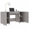 Grauer Schreibtisch Jerrie 140x50x75cm (Holz)