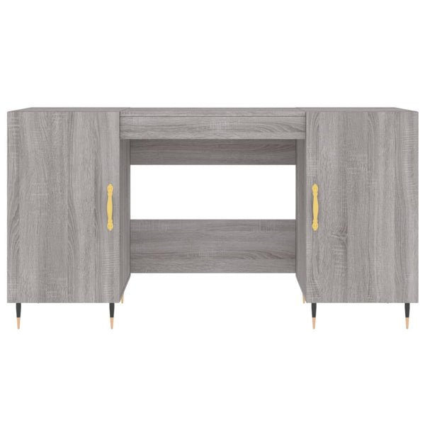 Grauer Schreibtisch Jerrie 140x50x75cm (Holz)