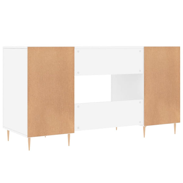 Weißer Schreibtisch Theodore 140x50x75cm (Holz)