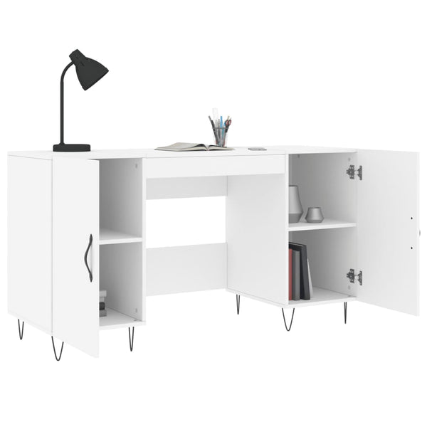 Weißer Schreibtisch Sofaru 140x50x75cm (Holz)