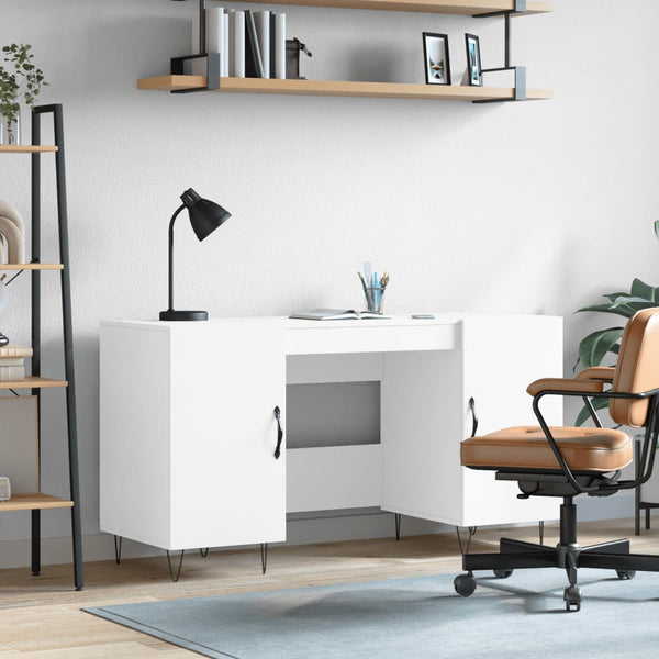 Weißer Schreibtisch Sofaru 140x50x75cm (Holz)