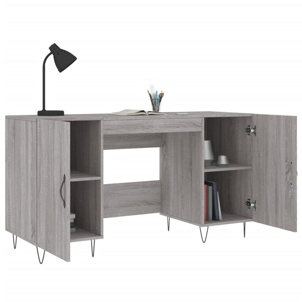 Grauer Schreibtisch Sofaru 140x50x75cm (Holz)