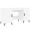 Weißer Schreibtisch Cas 140x50x75cm (Holz)
