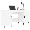 Weißer Schreibtisch Cas 140x50x75cm (Holz)