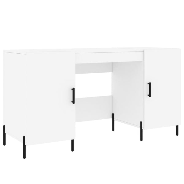 Weißer Schreibtisch Mercurean 140x50x75cm (Holz)