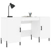 Weißer Schreibtisch Mercurean 140x50x75cm (Holz)