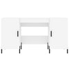 Weißer Schreibtisch Mercurean 140x50x75cm (Holz)